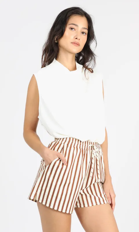 Graham Stripe Pull Up Shorts sold by Greylin