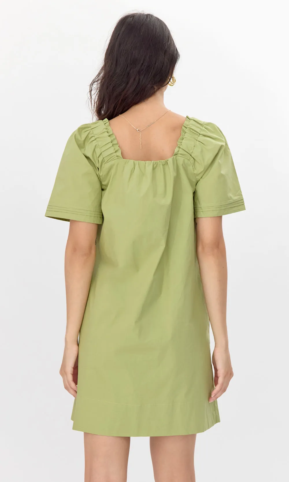 Nadia Poplin Square Neck Mini Dress sold by Greylin product image thumbnail 3