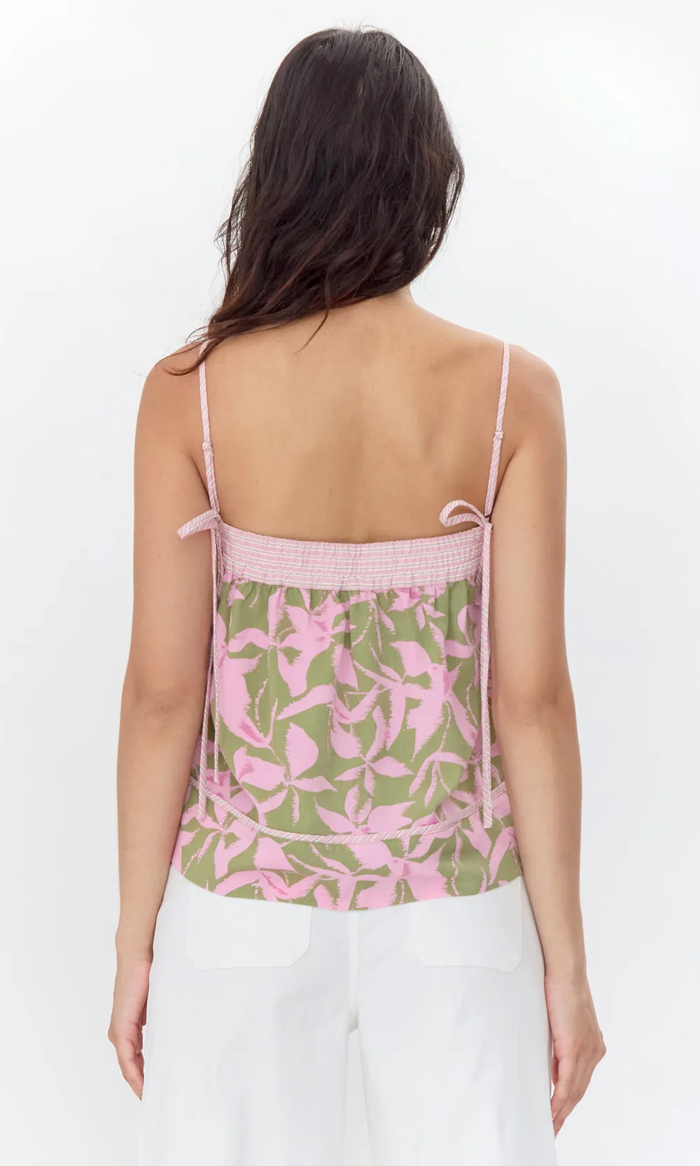 Naeli Print Sleeveless Top with Contrast Detail sold by Greylin product image thumbnail 3