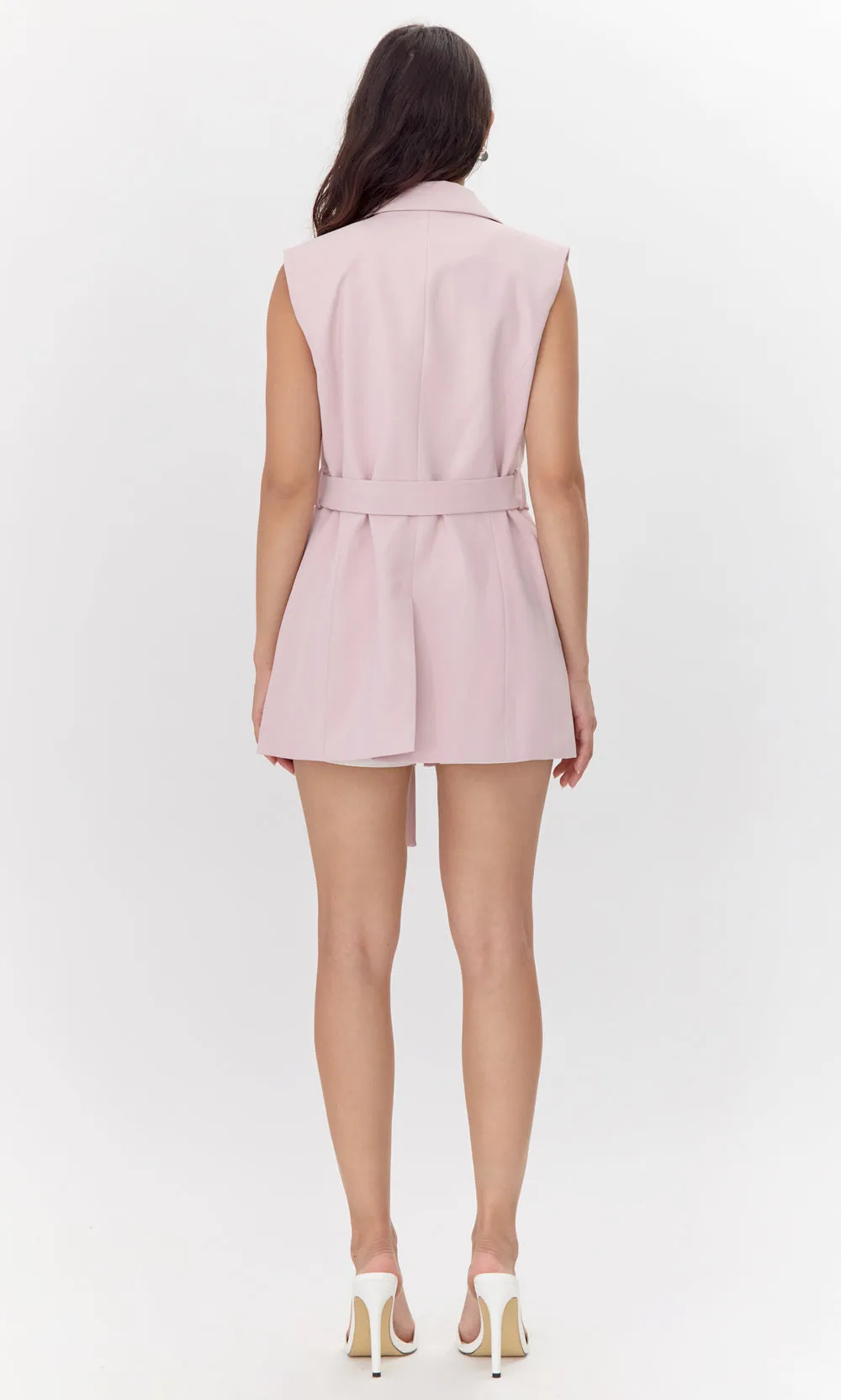 Lauren Sleeveless Tie Blazer sold by Greylin product image thumbnail 5