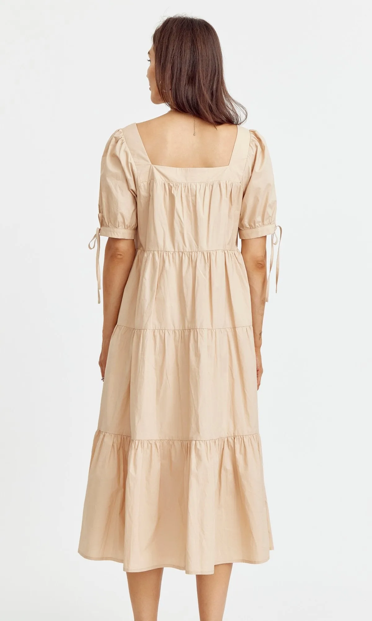 Tessa Tiered Poplin Midi Dress sold by Greylin product image thumbnail 3