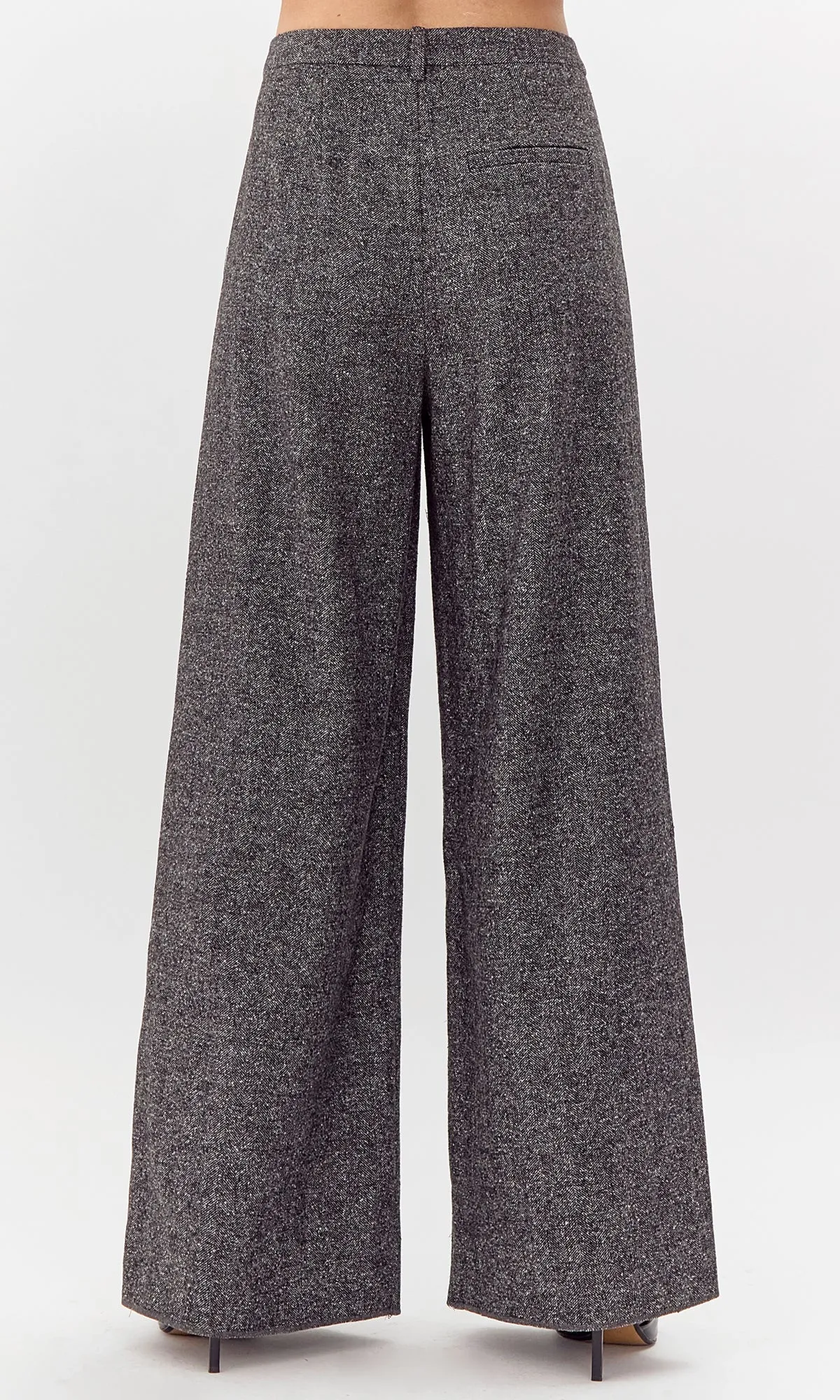Herringbone Wide Leg Trouser sold by Greylin product image thumbnail 5