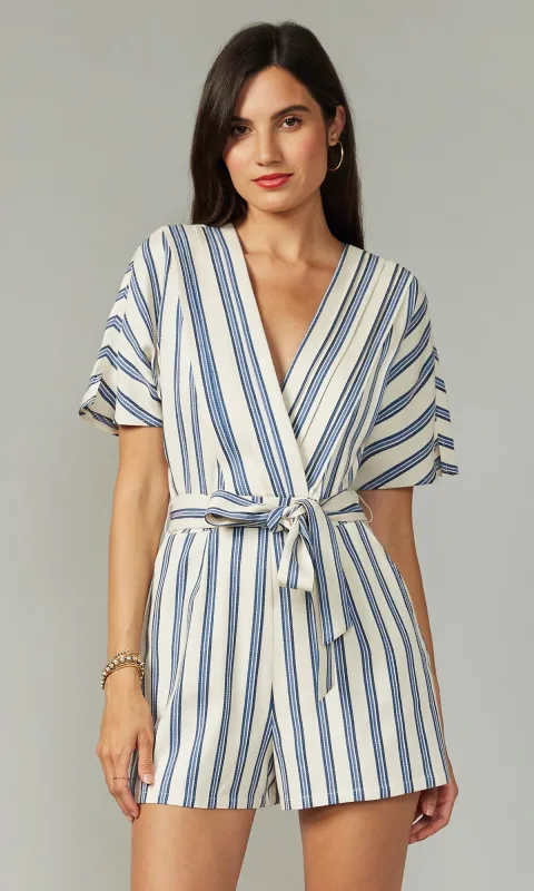 Josie Stripe Romper sold by Greylin