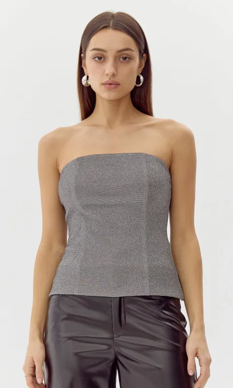 Catalina Metallic Tube Top sold by Greylin
