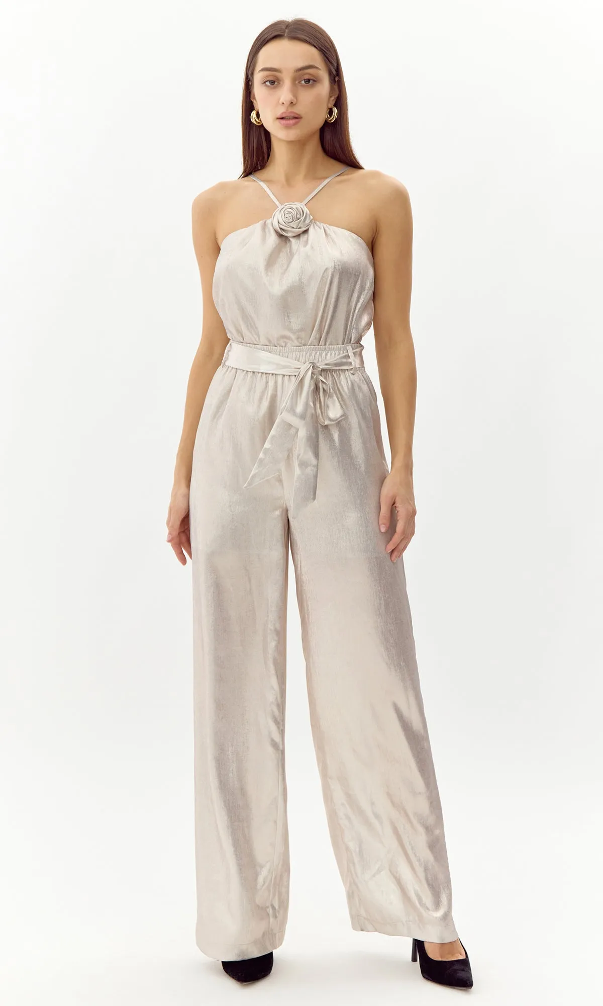 Elysa Metallic Wide Leg Pant sold by Greylin product image thumbnail 2