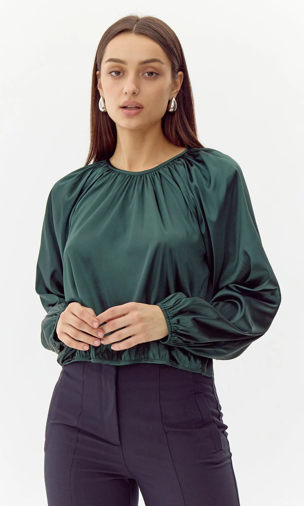 Nadia Balloon Sleeve Blouse sold by Greylin