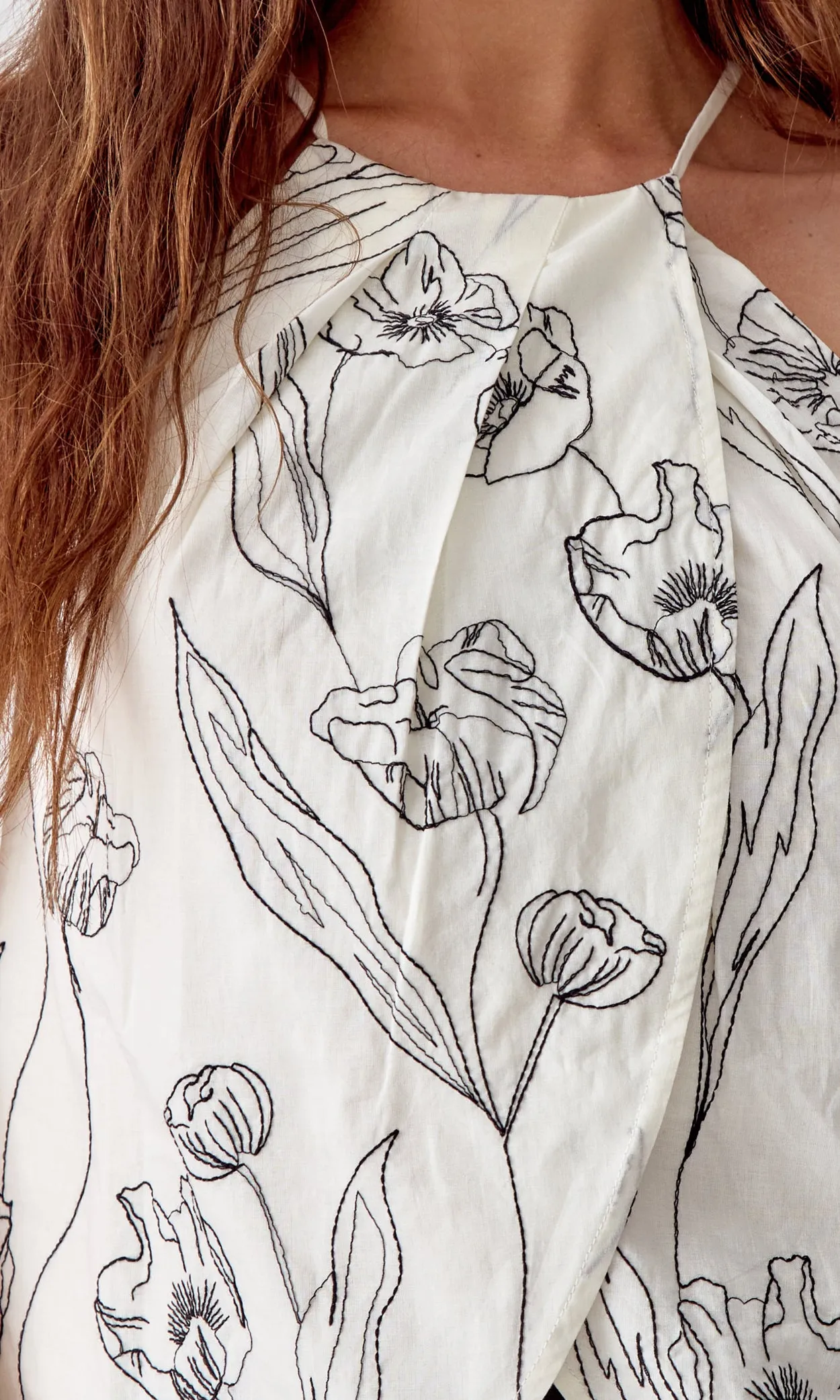 Moira Embroidered Halter Top sold by Greylin product image thumbnail 5