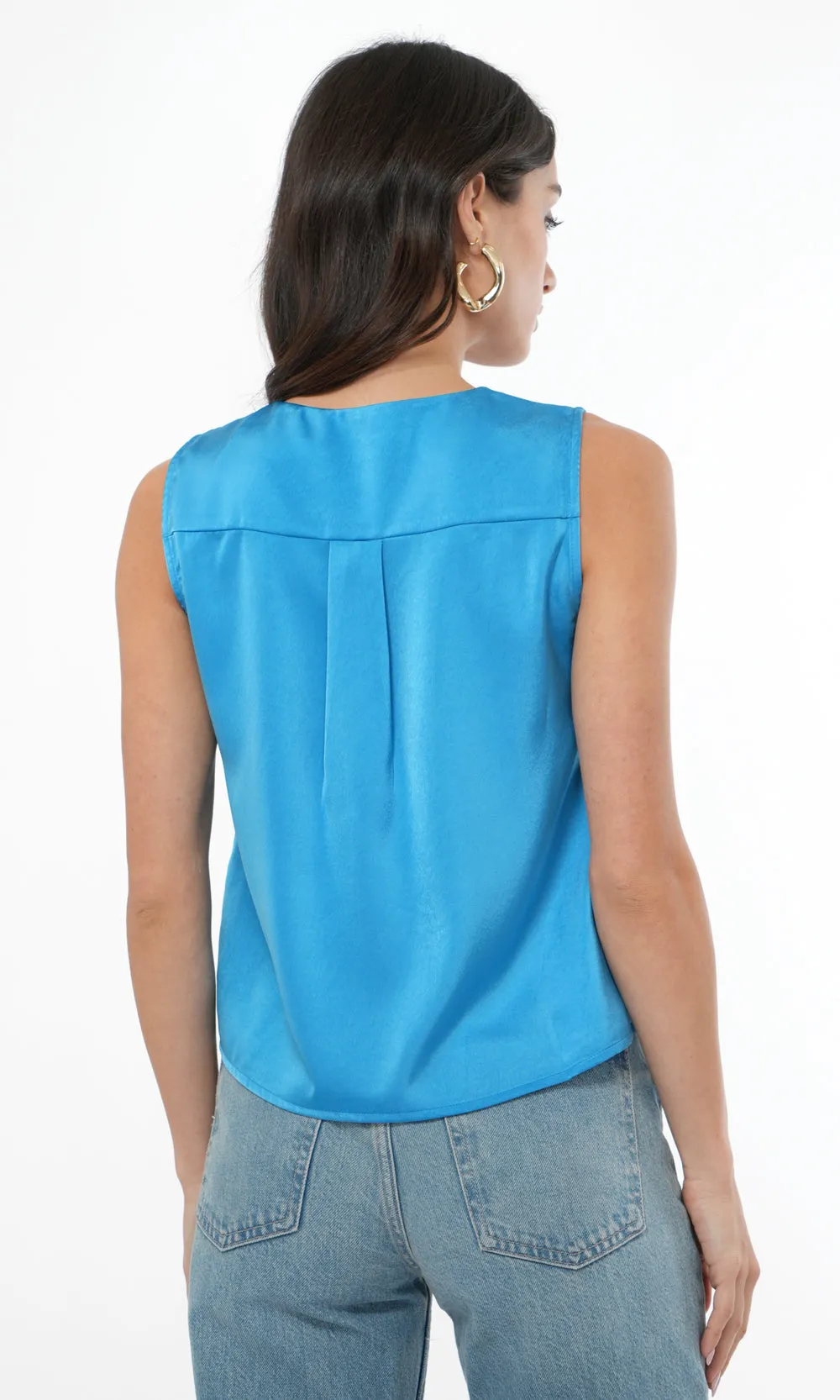 Melina Surplice Satin Top sold by Greylin product image thumbnail 3