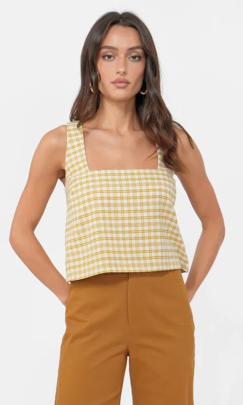 Joslyn Square Neck Top sold by Greylin