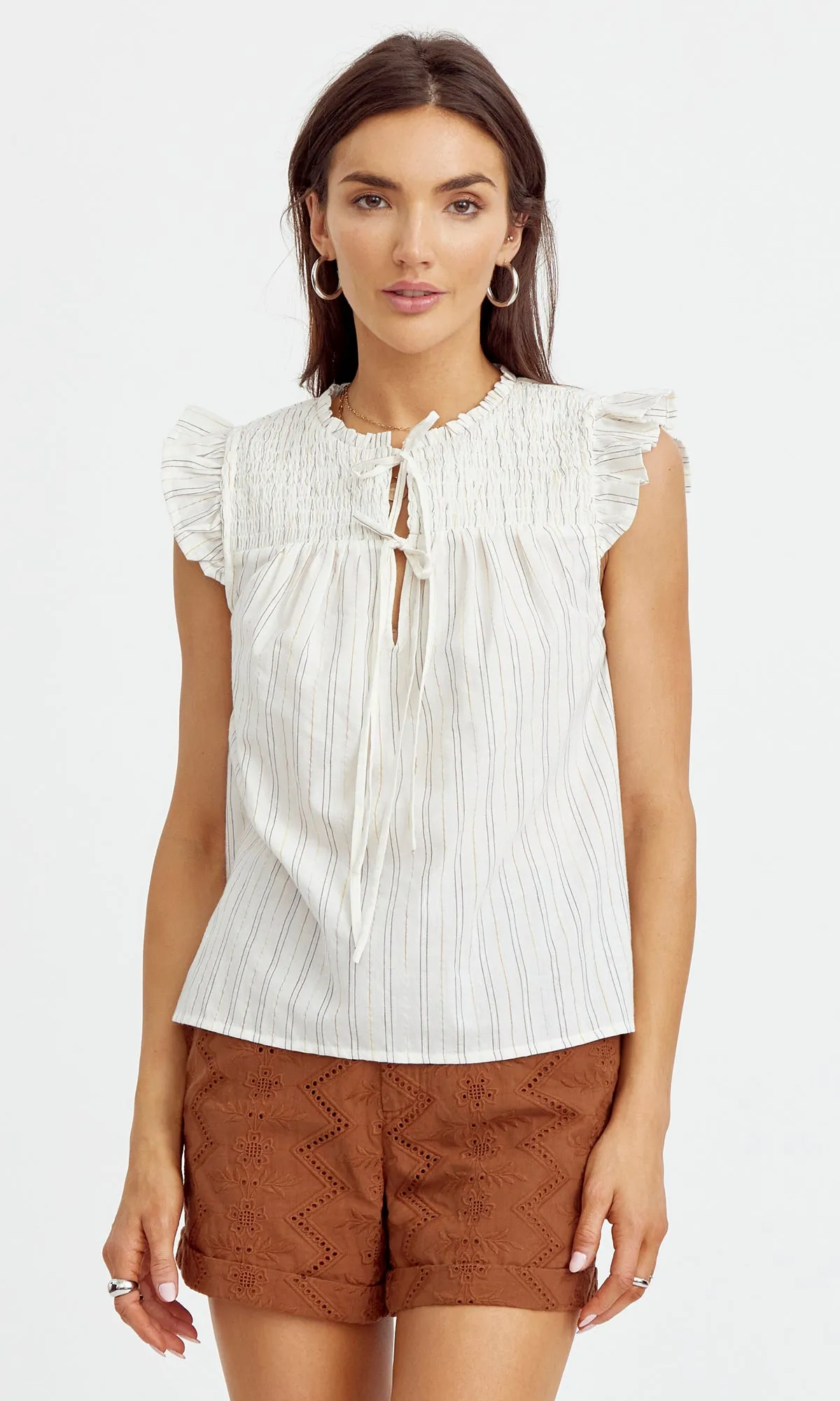 Venice Smocked Stripe Top sold by Greylin product image thumbnail 2