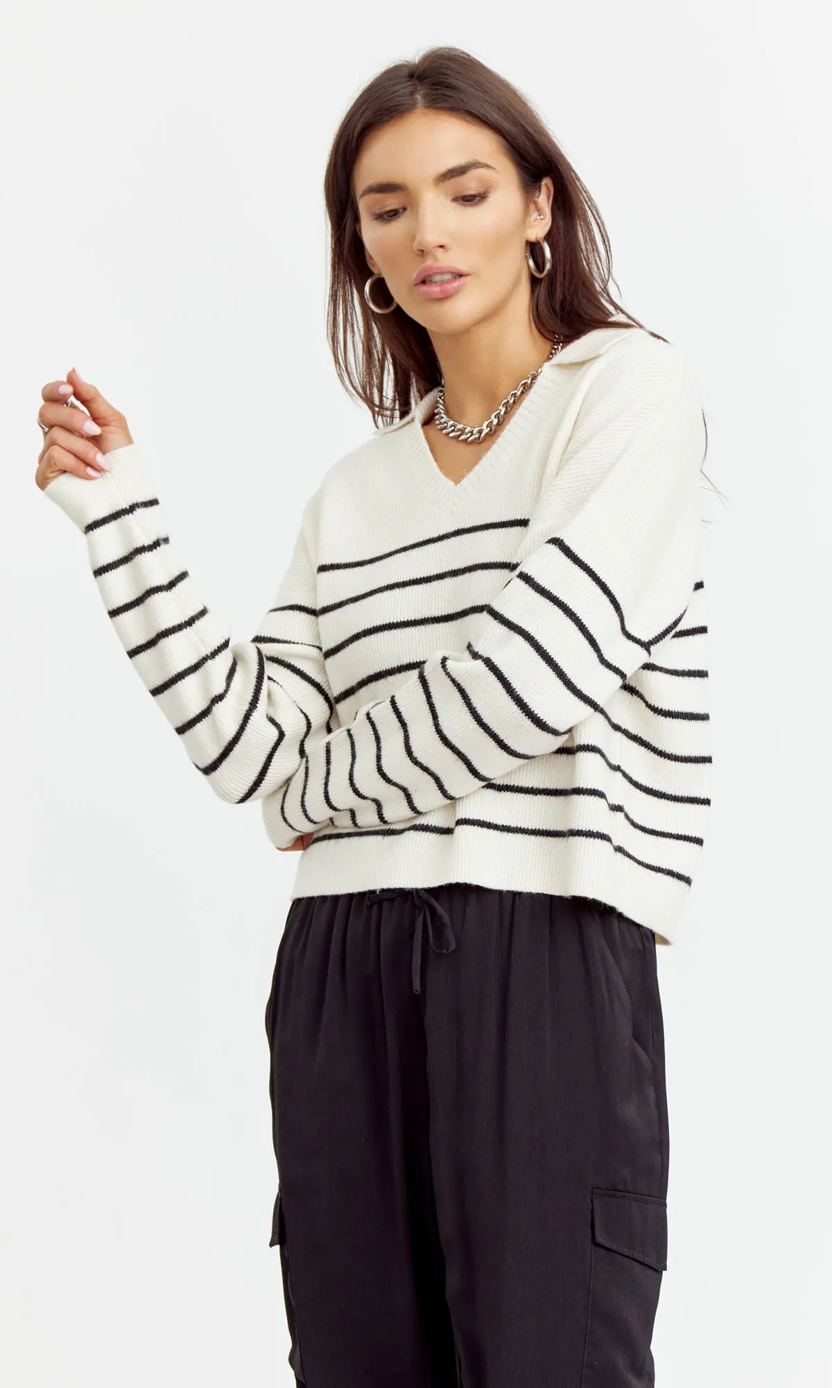 Florence Stripe Sweater Knit sold by Greylin product image thumbnail 2
