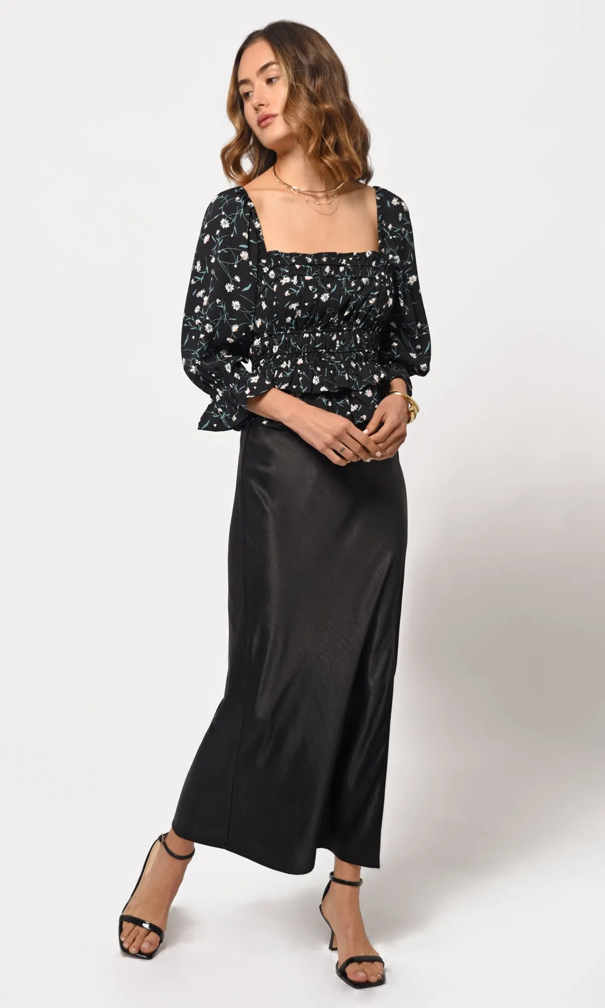 Anna Smocked Blouse sold by Greylin product image thumbnail 4