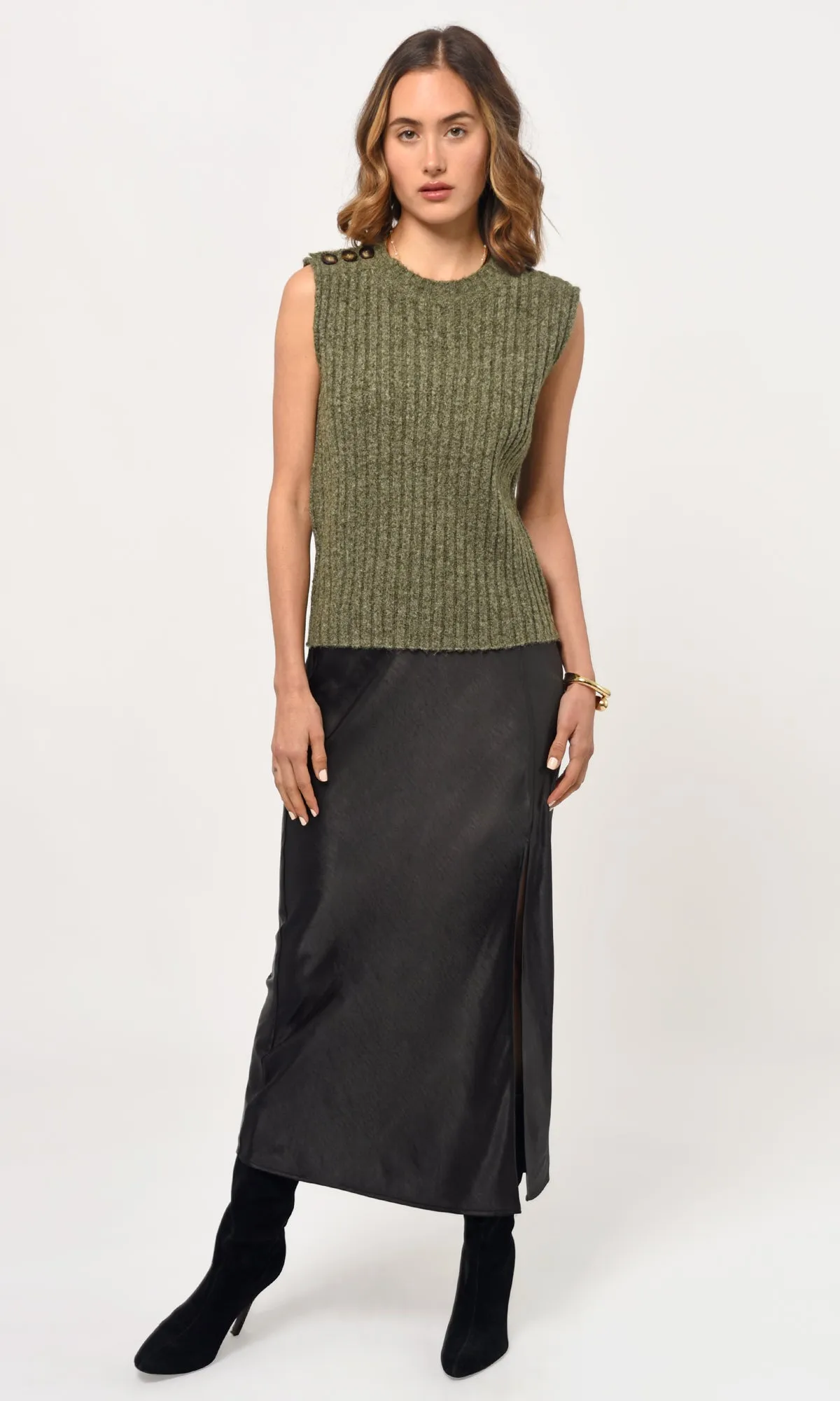 Yale Melange Sweater Knit Top sold by Greylin product image thumbnail 4