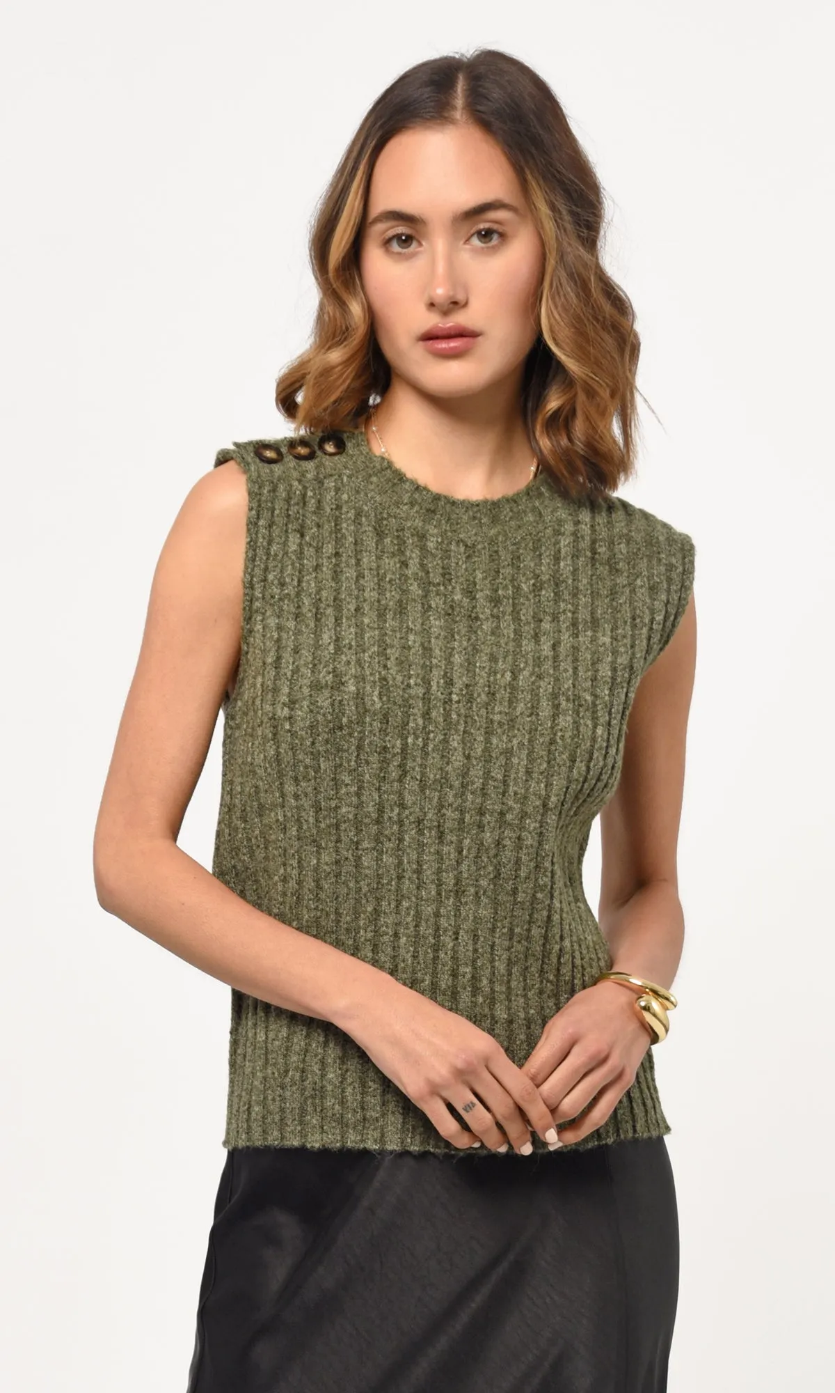 Yale Melange Sweater Knit Top sold by Greylin product image thumbnail 3