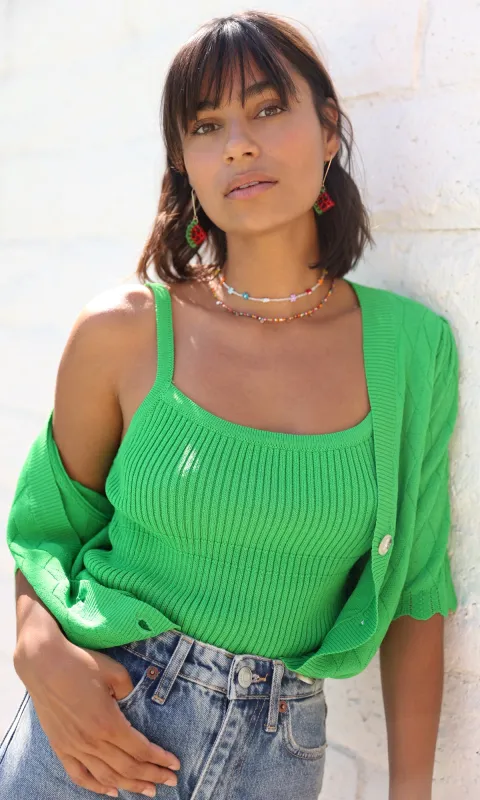 Florence Ribbed Knit Top sold by Greylin