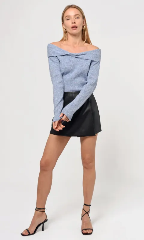 Beatriz Off Shoulder Knit Top sold by Greylin