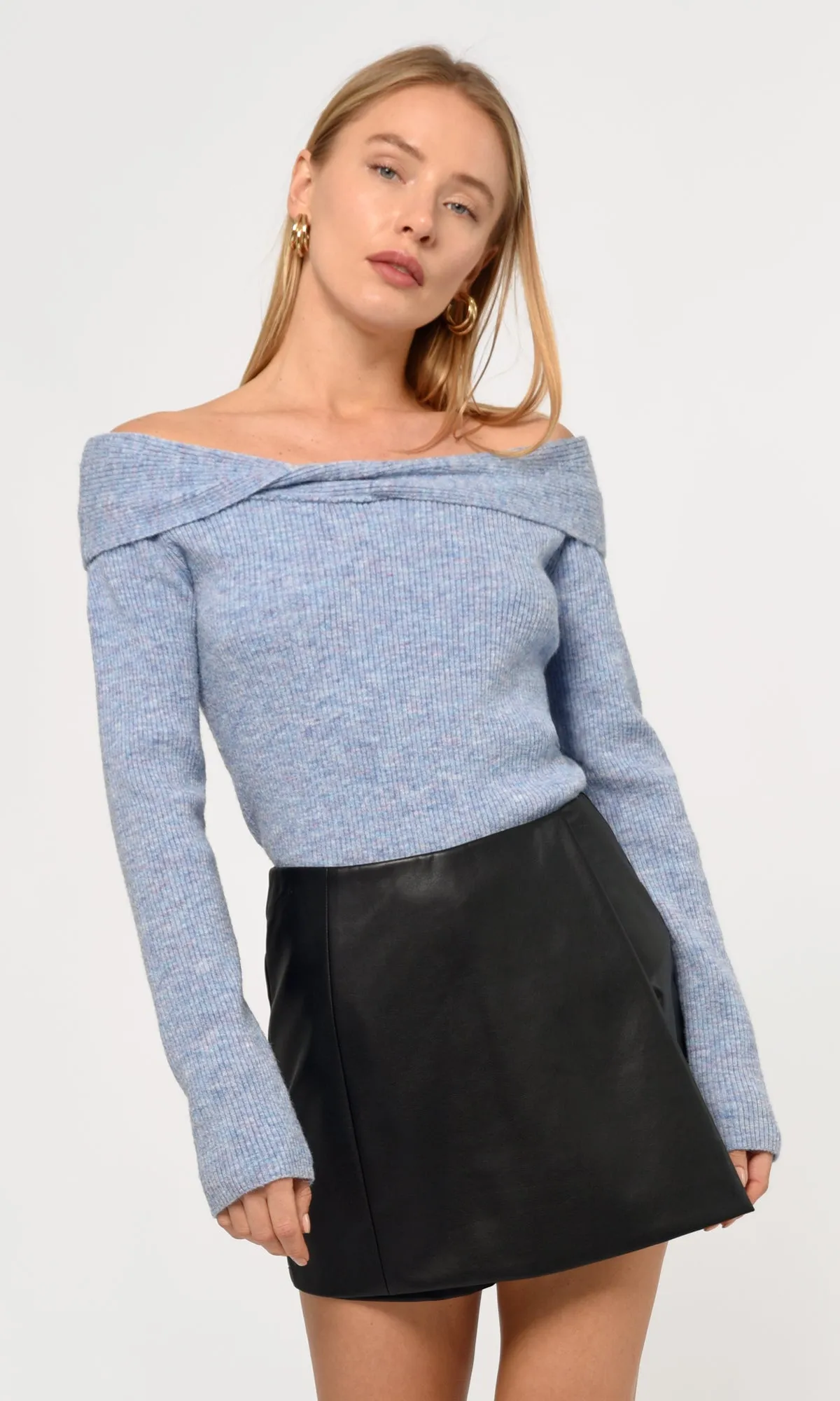 Beatriz Off Shoulder Knit Top sold by Greylin product image thumbnail 2