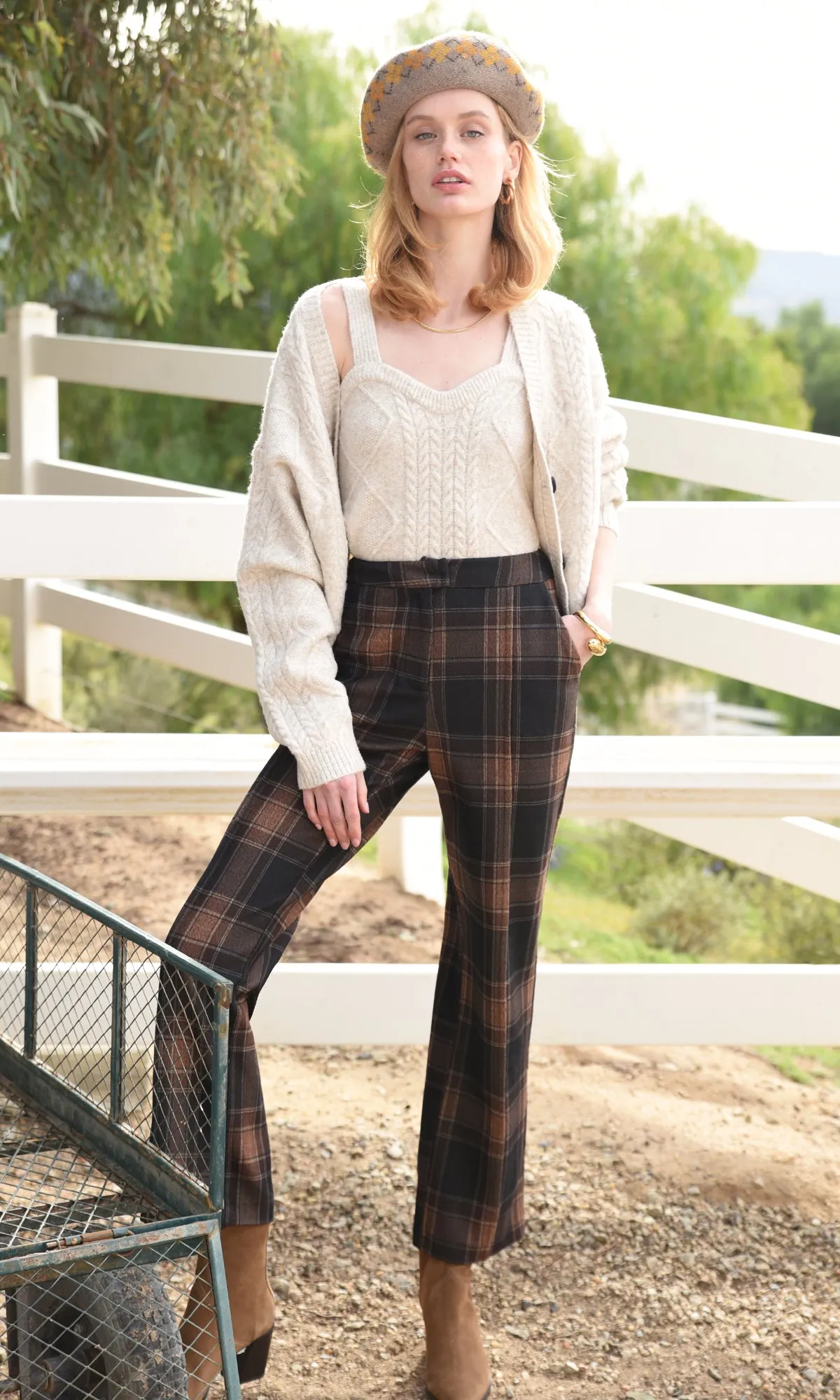 Lorena Cable Knit Cardigan sold by Greylin product image thumbnail 4