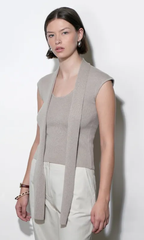 Hannah Scarf Knit Top sold by Greylin