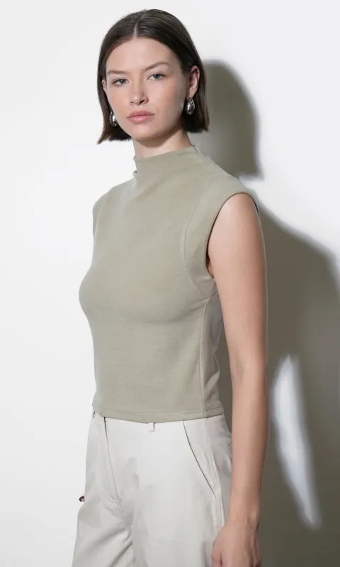 Paloma Funnel Neck Knit Top sold by Greylin