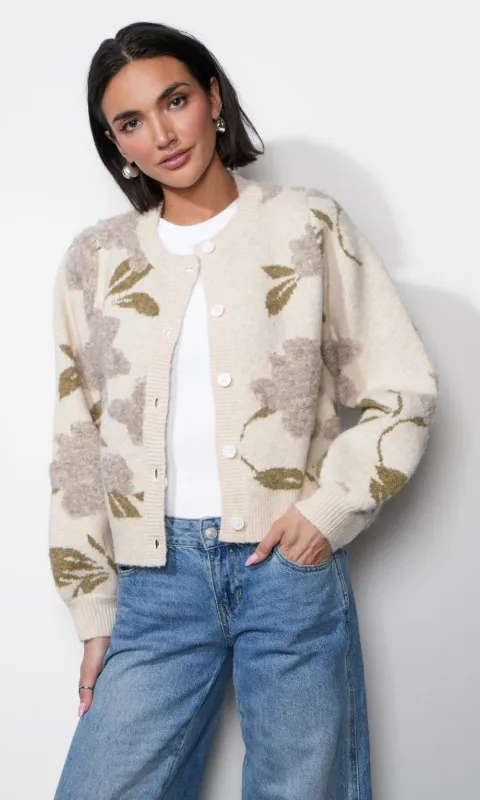 Skylar Cozy Floral Cardigan sold by Greylin