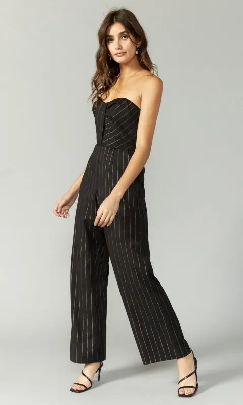 Cristal Stripe Strapless Jumpsuit sold by Greylin