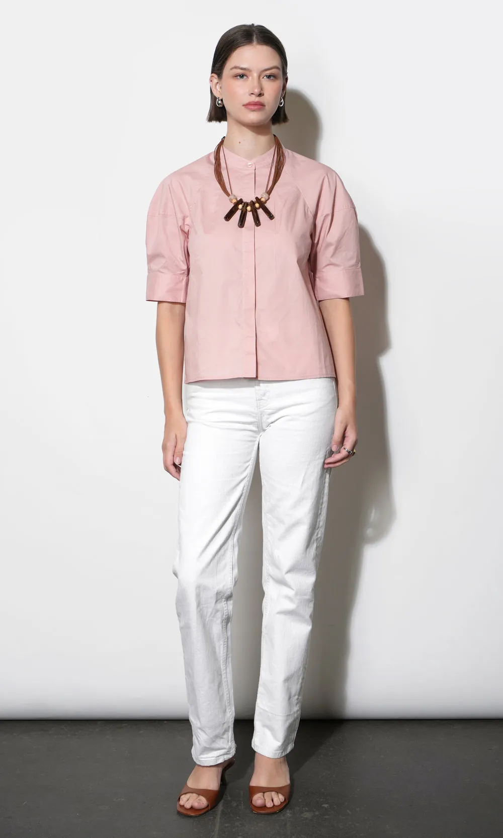 Laya Puff Sleeve Button Up Blouse sold by Greylin product image thumbnail 5