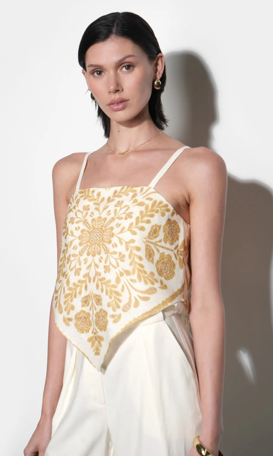 Macie Scarf Print Top sold by Greylin product image thumbnail 2