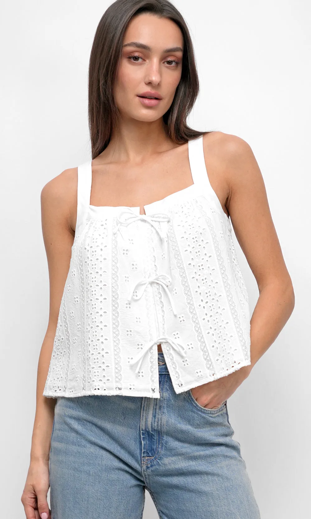 Vivi Cotton Eyelet Top sold by Greylin product image thumbnail 2