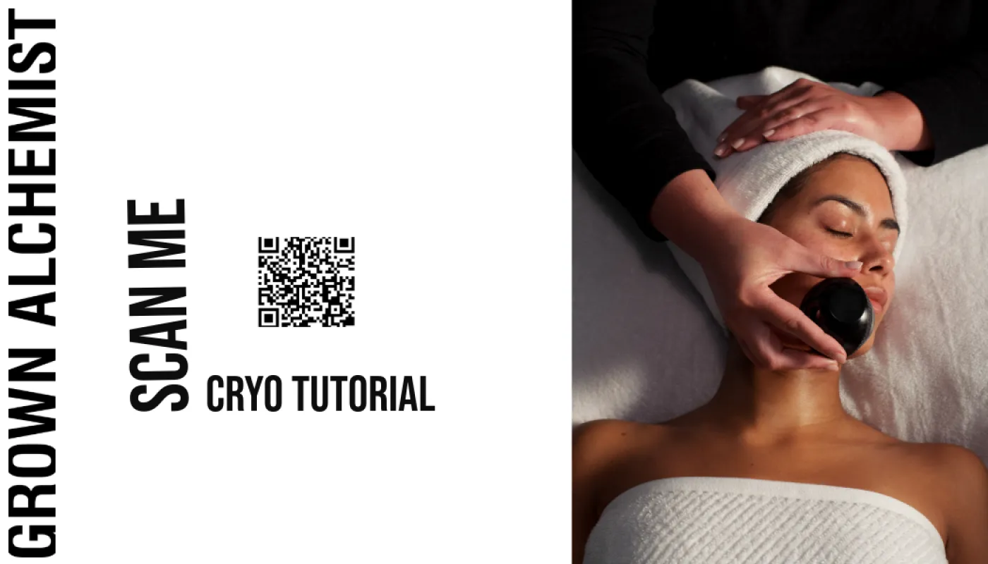 Cryo Ball QR Insert Card made by Grown Alchemist