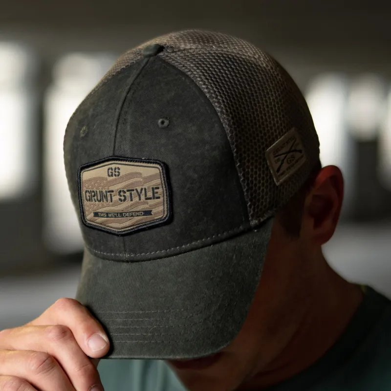 Old Glory Patch Hat sold by Grunt Style