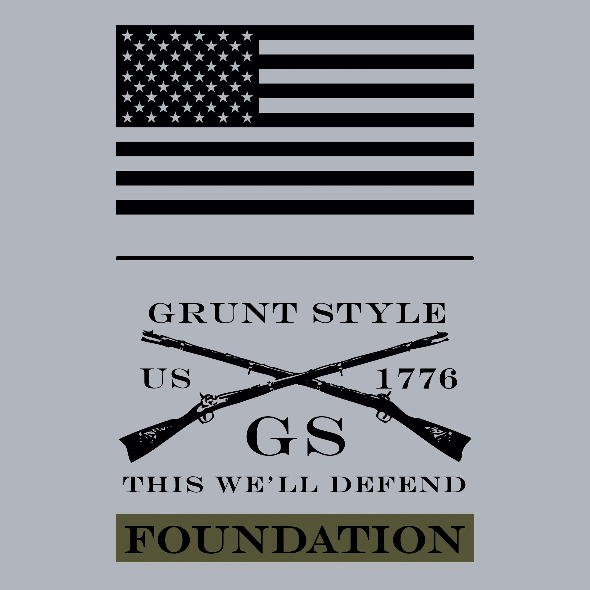 Grunt Style Foundation Advocacy T-Shirt - Dark Heather Gray sold by Grunt Style product image thumbnail 3