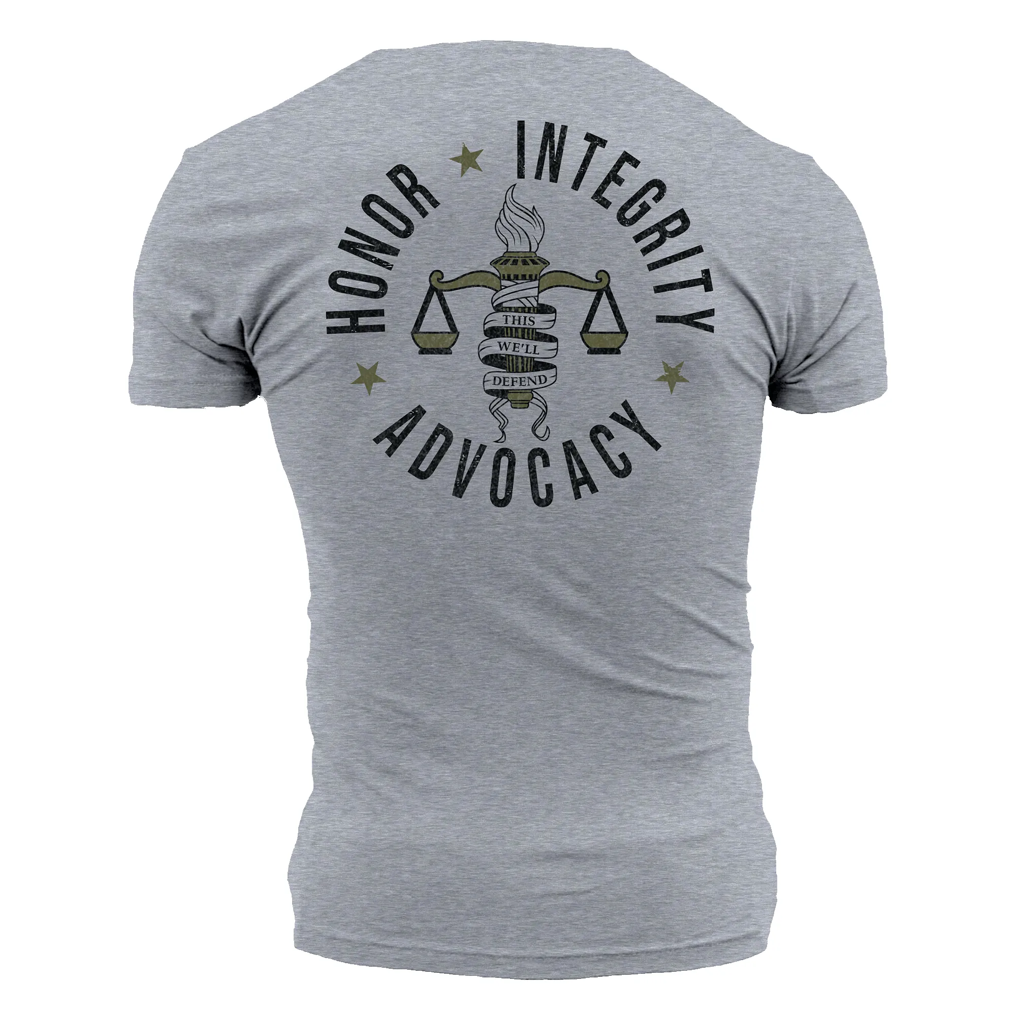 Grunt Style Foundation Advocacy T-Shirt - Dark Heather Gray sold by Grunt Style product image thumbnail 5