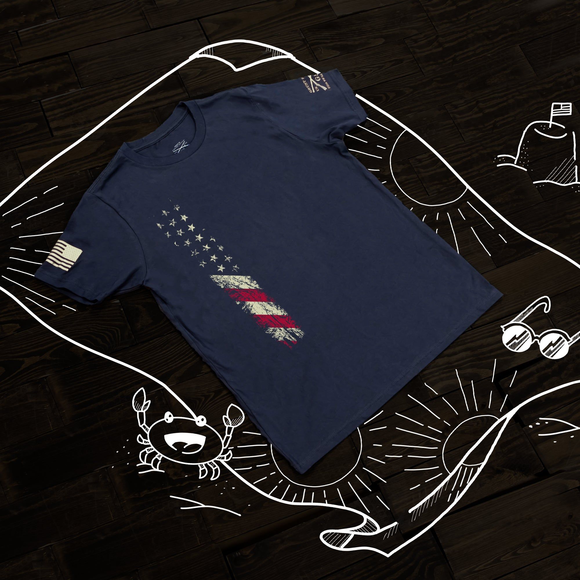 Youth True Colors T-Shirt - Midnight Navy sold by Grunt Style product image thumbnail 2