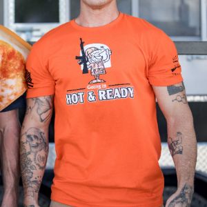 Hot & Ready T-Shirt - Orange sold by Grunt Style