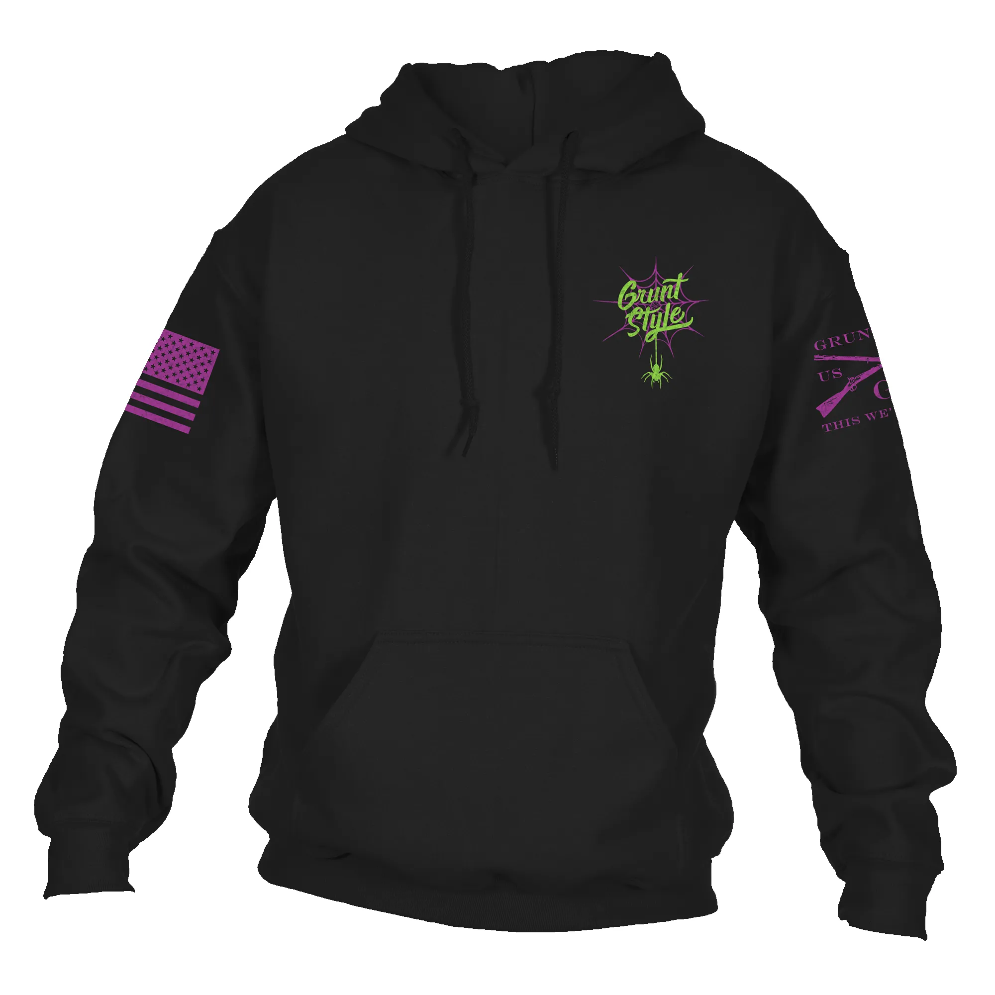 Never Trust The Living Hoodie - Black sold by Grunt Style product image thumbnail 5