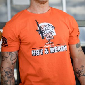 Hot & Ready T-Shirt - Orange sold by Grunt Style