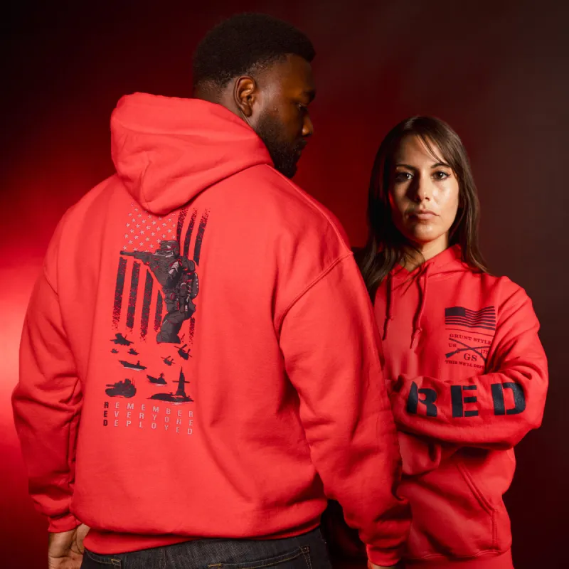 RED Friday Hoodie - Red made by Grunt Style