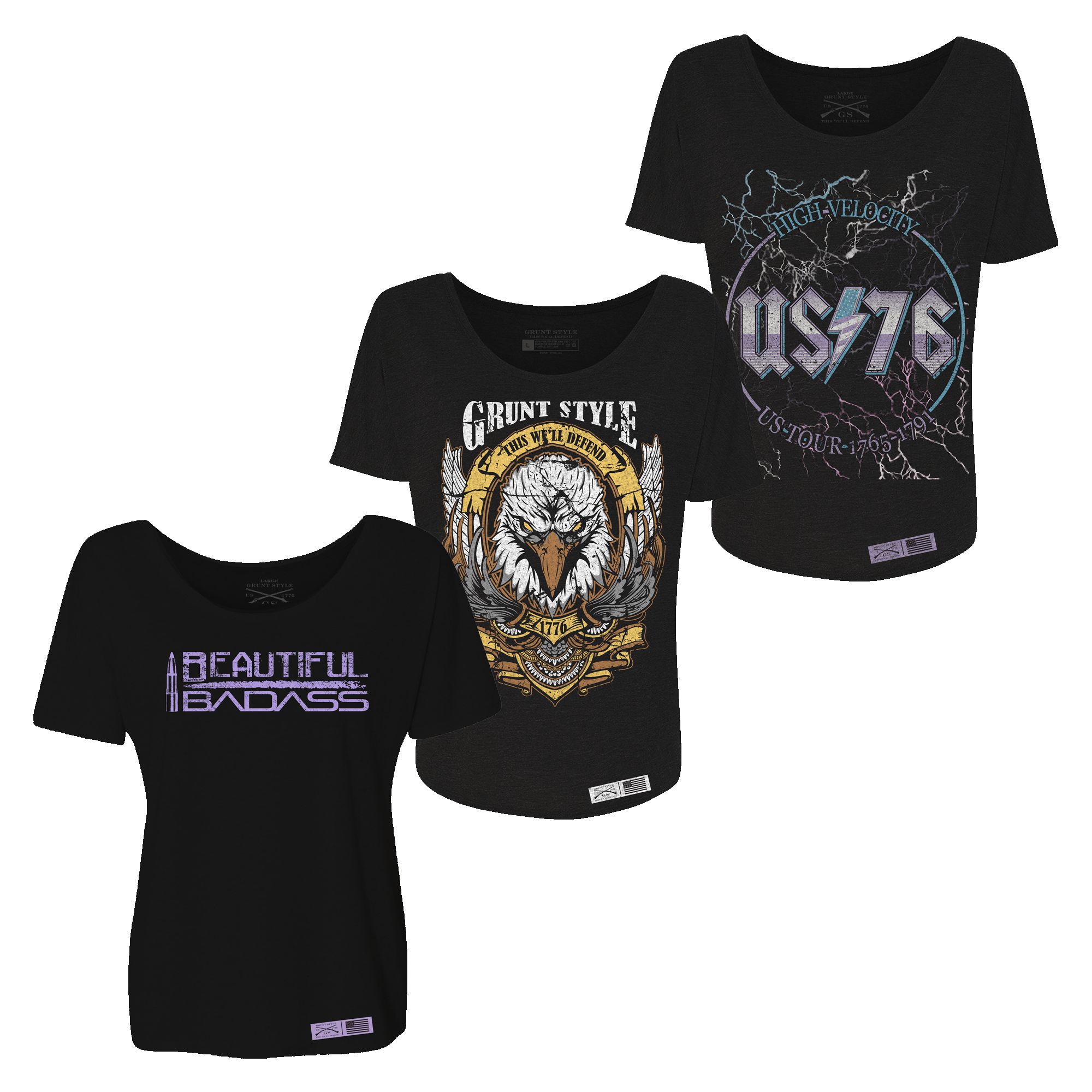 Slay in Slouchy T-Shirt Bundle - 3 Pack sold by Grunt Style