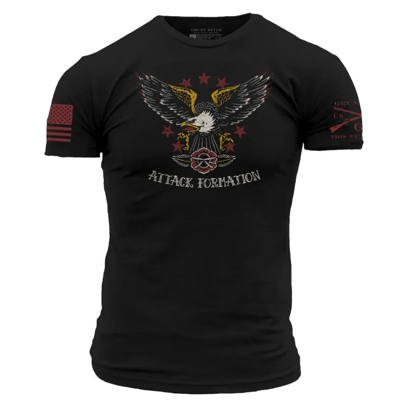 Attack Formation T-Shirt - Black sold by Grunt Style