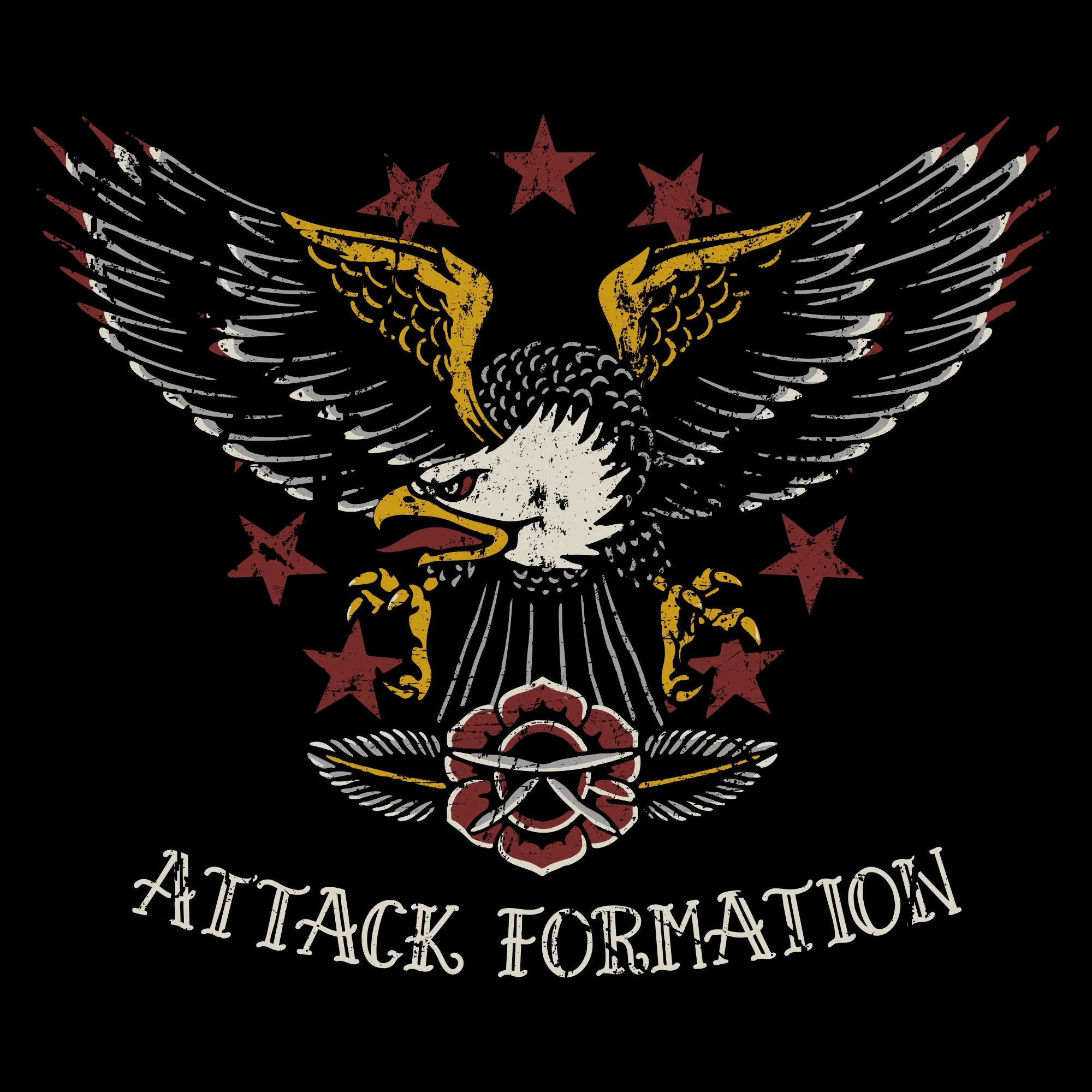 Attack Formation T-Shirt - Black sold by Grunt Style product image thumbnail 2