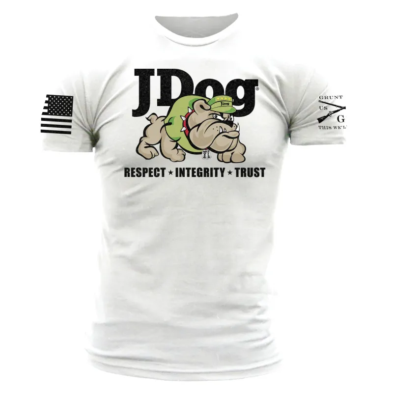 JDog T-Shirt - White sold by Grunt Style