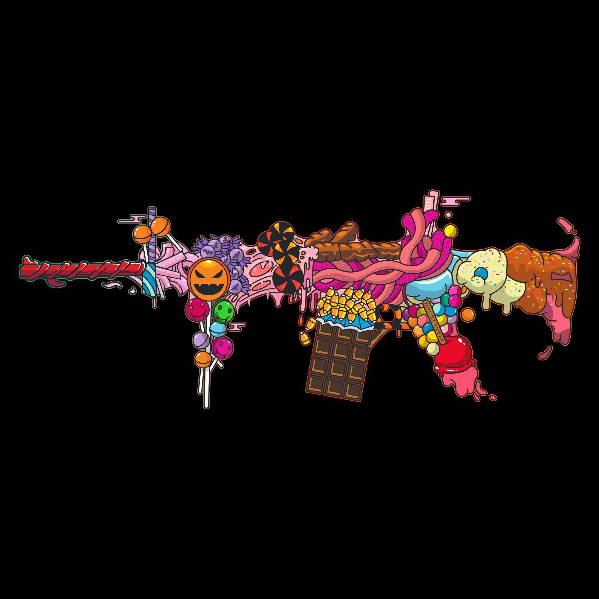 Sweet Pews T-Shirt - Black sold by Grunt Style product image thumbnail 5