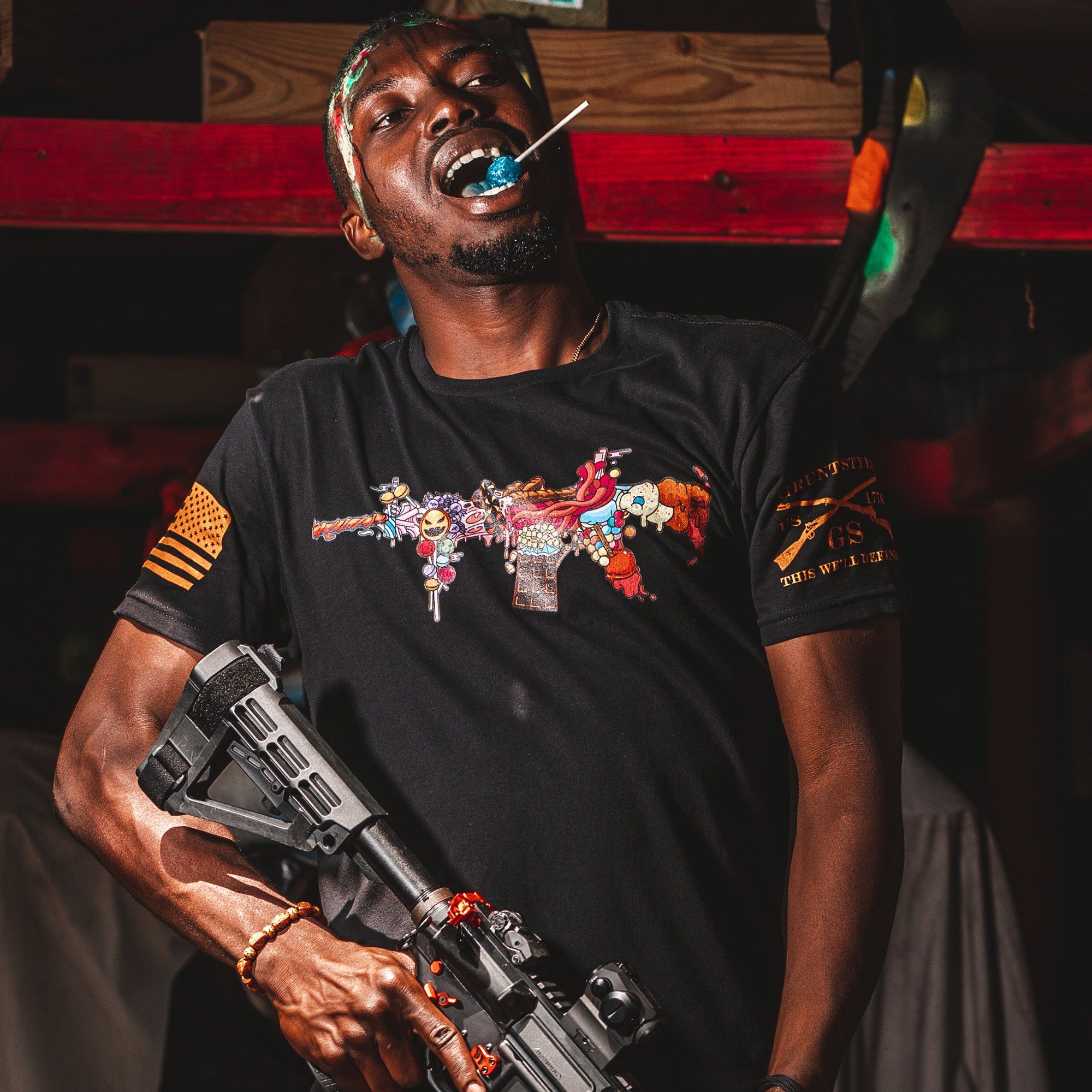 Sweet Pews T-Shirt - Black sold by Grunt Style product image thumbnail 2