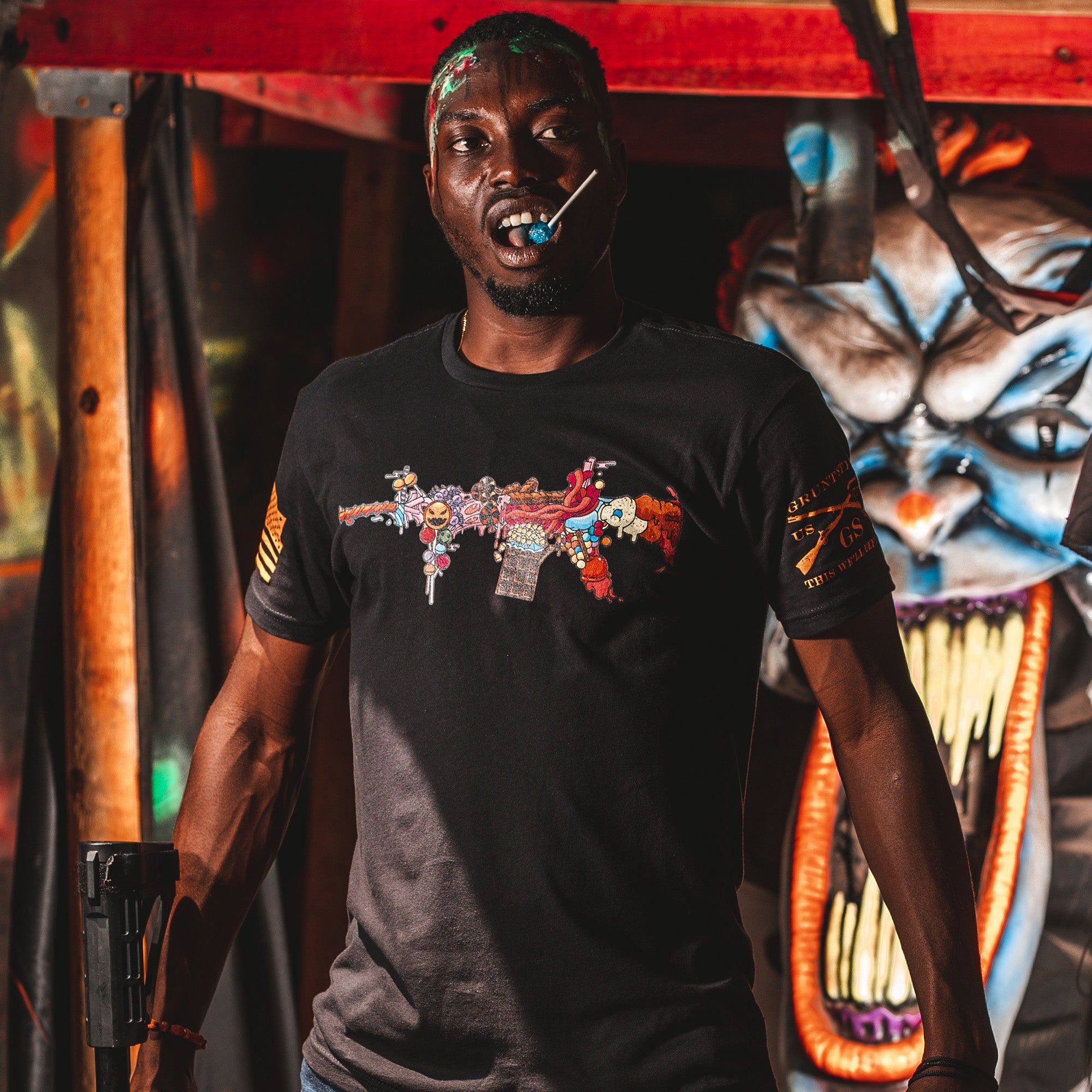 Sweet Pews T-Shirt - Black sold by Grunt Style product image thumbnail 4