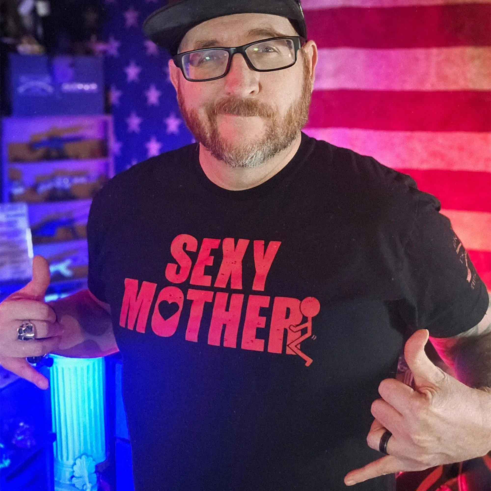 Sexy Mother T-Shirt - Black sold by Grunt Style product image thumbnail 5