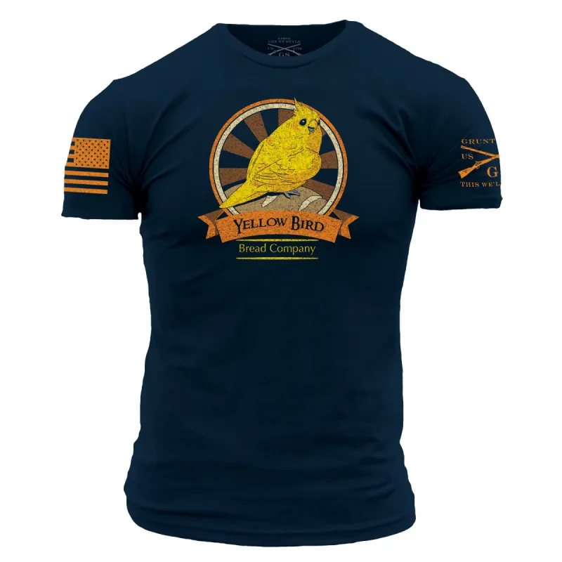 Yellow Bird Bread Company T-Shirt - Midnight Navy sold by Grunt Style
