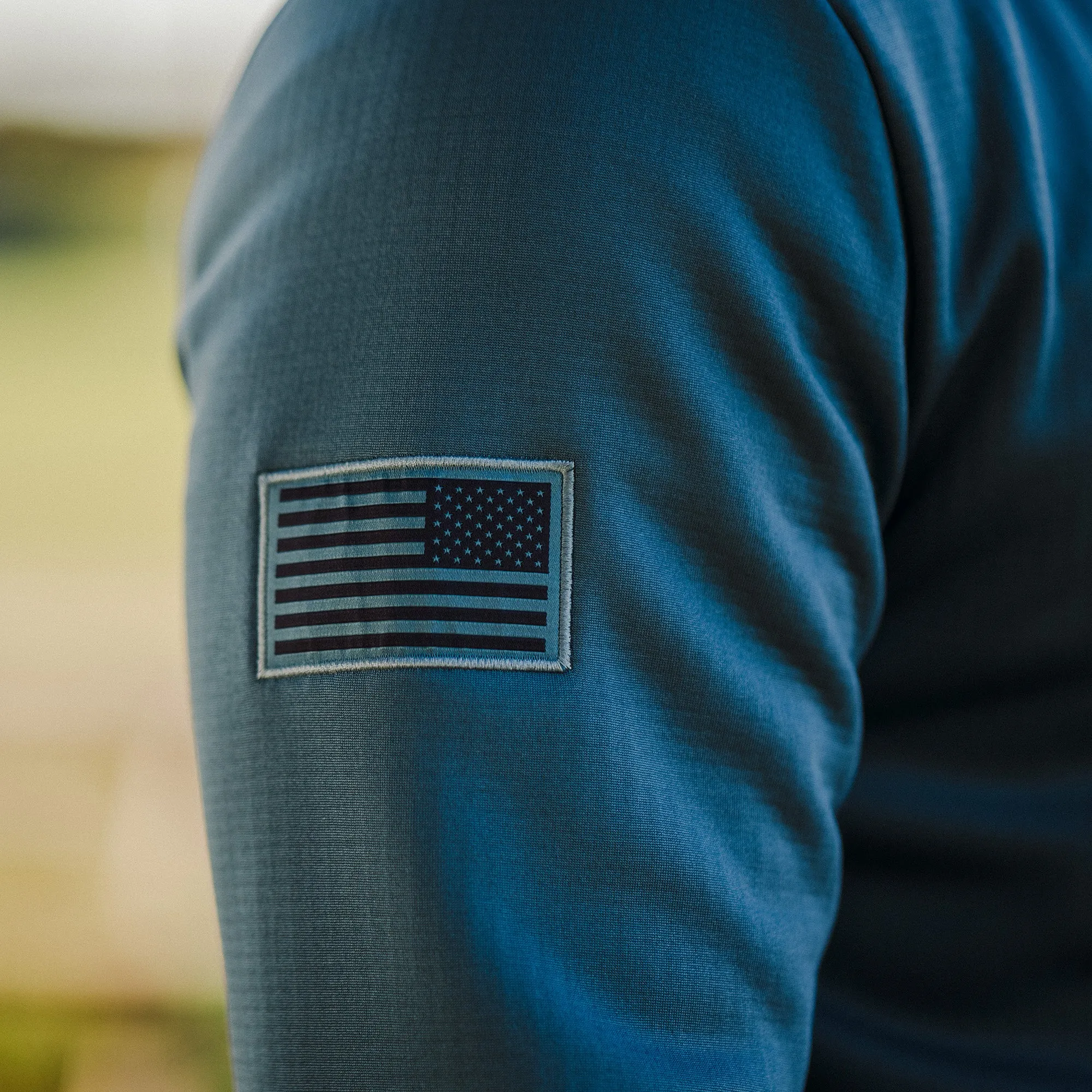 1/2 Zip Waffle Top - Captain's Blue sold by Grunt Style product image thumbnail 5