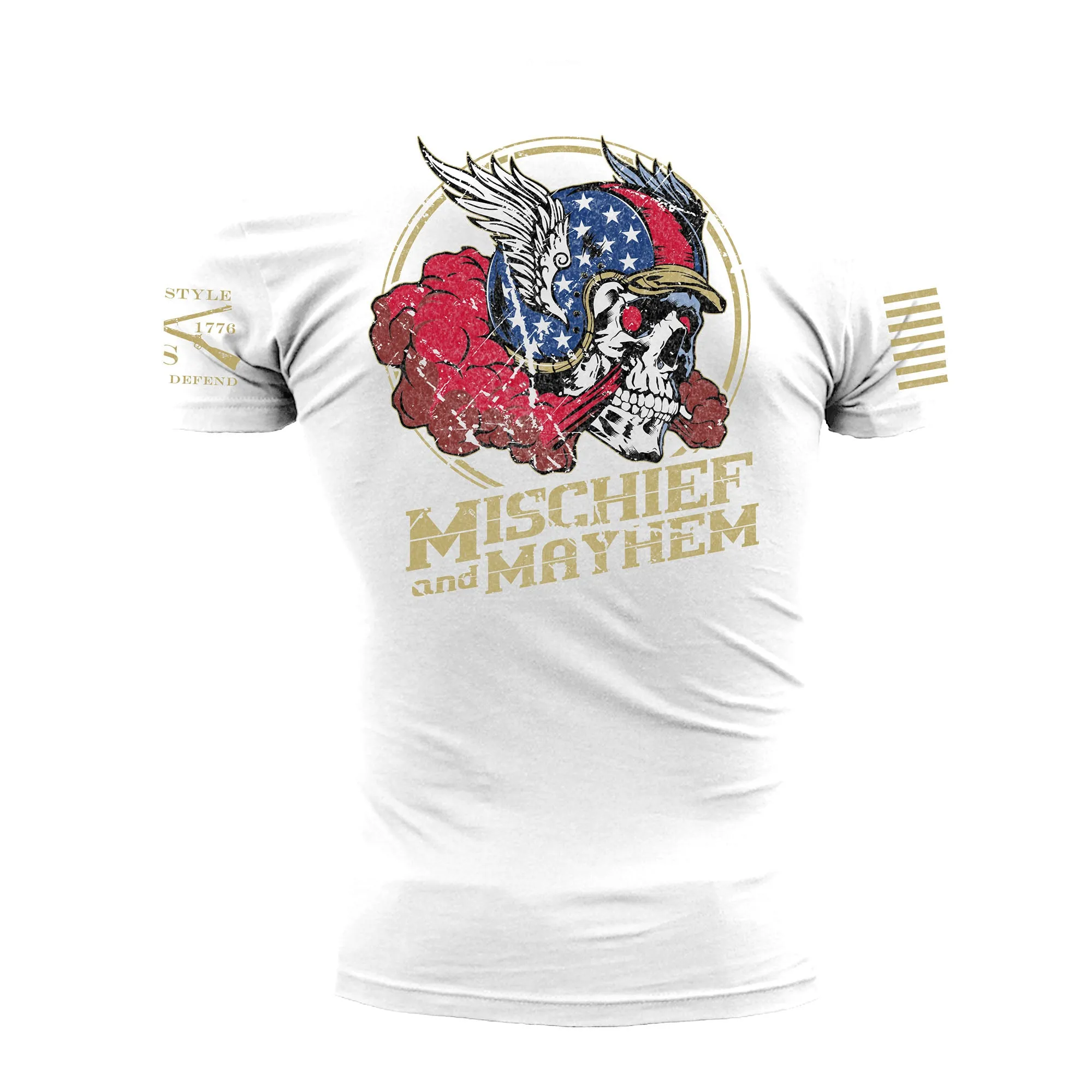 Mischief and Mayhem T-Shirt - White sold by Grunt Style product image thumbnail 3