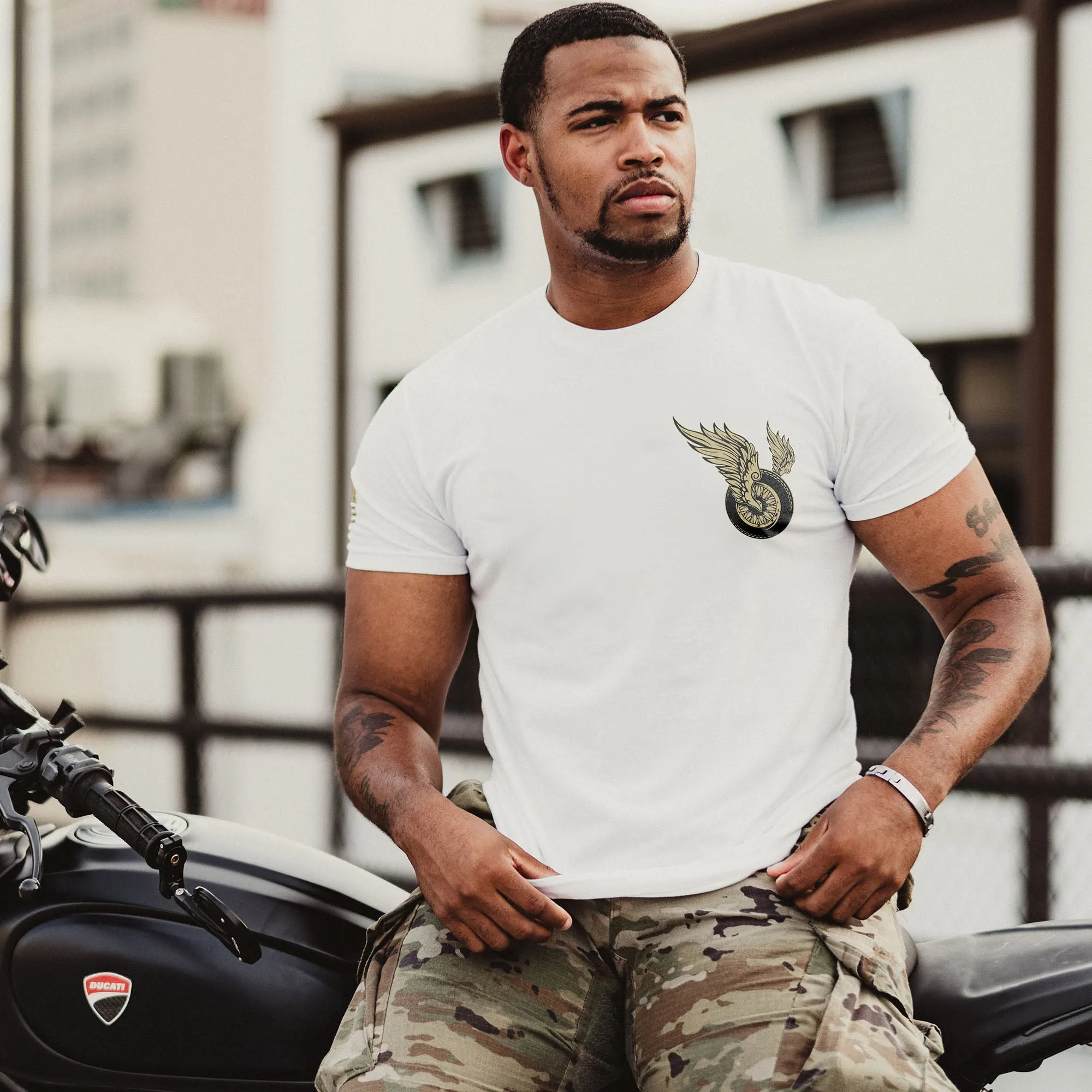 Mischief and Mayhem T-Shirt - White sold by Grunt Style product image thumbnail 2